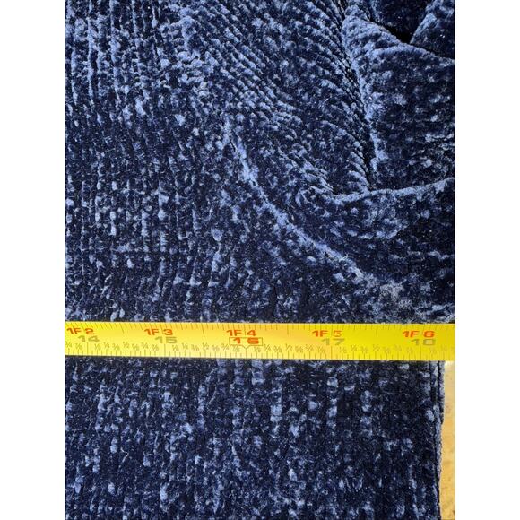 LOFT Blue Chenille Longline Sweater Soft Cozy Pullover Size M - Picture 2 of 5